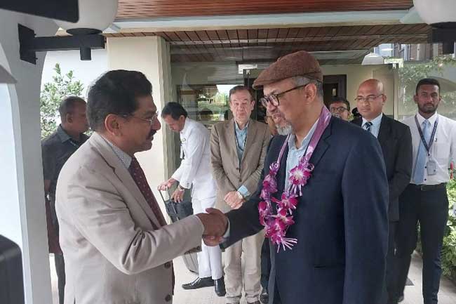 ලෝක සෞඛ්‍ය සංවිධානයේ අධ්‍යක්ෂ ජනරාල්වරයා දිවයිනට.