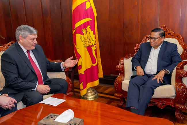 ඇමති විජිත සහ රුසියානු නියෝජ්‍ය විදේශ ඇමති අතර හමුවක්.