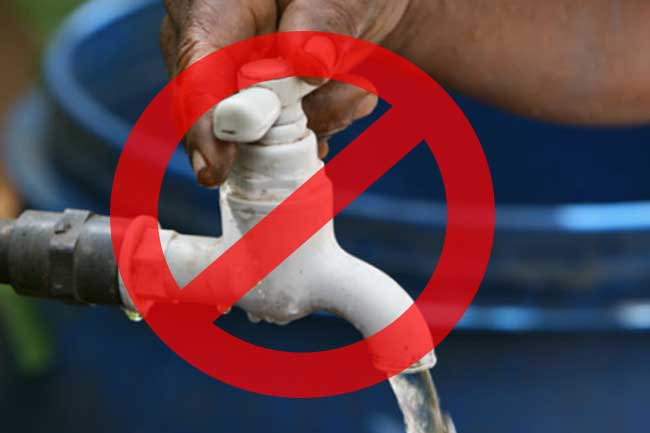 පැය 24 ජල කප්පාදුව පැය 18 දක්වා අඩු වෙයි.