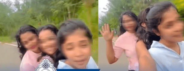 හෙල්මට් නැතිව යතුරුපැදියේ යන හැටි වීඩියෝ කළ තරුණියන් අත්අඩංගුවට.