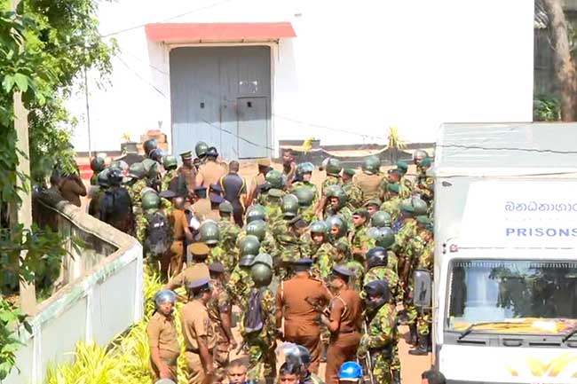 මීගමුව බන්ධනාගාර ගැටුමින් මියගිය ගණන 25ක් දක්වා ඉහළට – 100කට තුවාල.